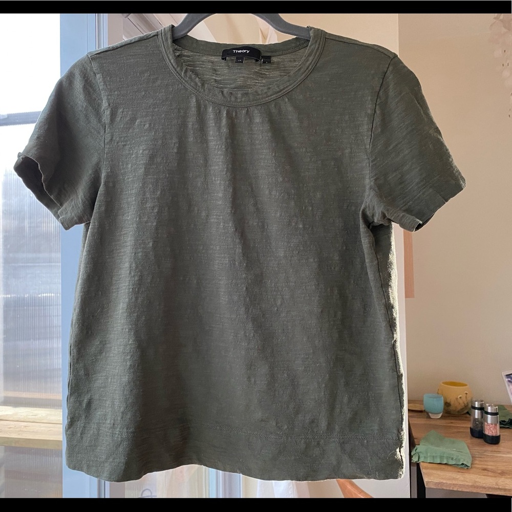 Theory Short Sleeve Cotton T Shirt, Size M